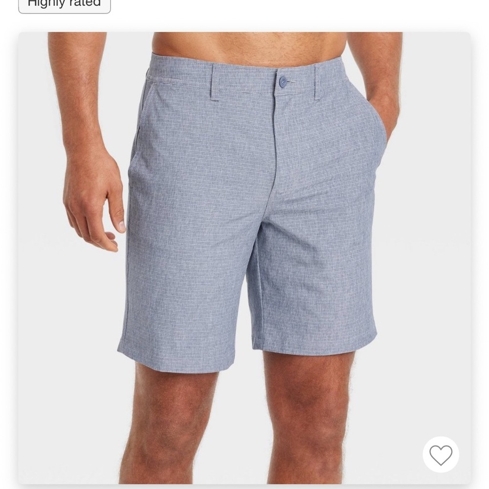 Goodfellow Blue Hybrid Swim Shorts Lightweight Design size 36